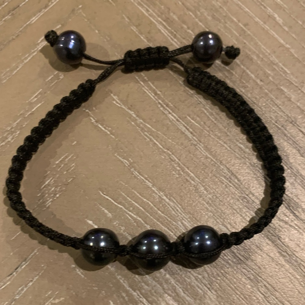Freshwater Pearl Macrame Bracelet